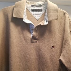 Tan polo shirt